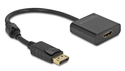 DELOCK αντάπτορας DisplayPort σε HDMI 63585, 4K/30Hz, active, μαύρος