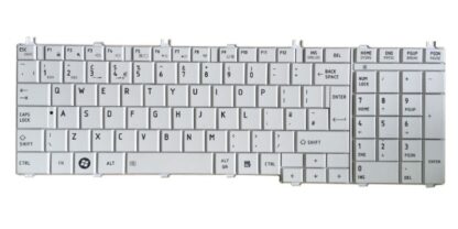 Πληκτρολόγιο για Toshiba Satellite Pro C650/C660/L650/L670, US, λευκό