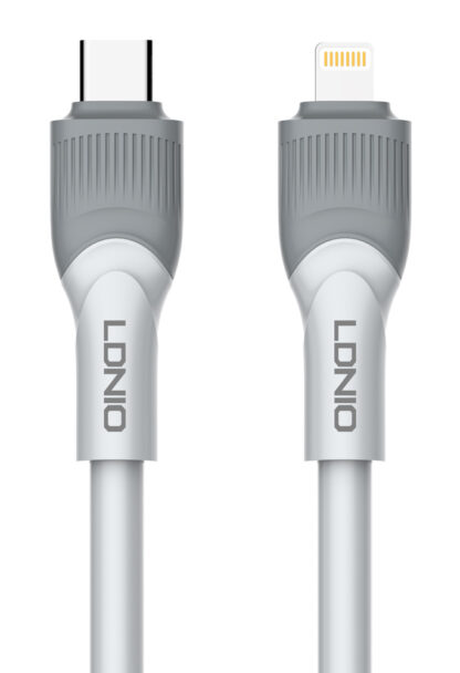 LDNIO καλώδιο Lightning σε USB-C LC601I, 30W PD, 1m, γκρι