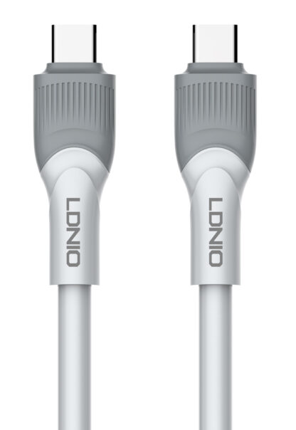 LDNIO καλώδιο USB-C σε USB-C LC602C, 100W PD, 2m, γκρι