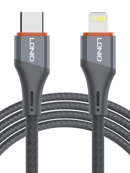 LDNIO καλώδιο Lightning σε USB-C LC631I, 30W PD, 1m, γκρι