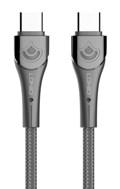 LDNIO καλώδιο USB-C σε USB-C LC861C, 65W PD, 1m, γκρι