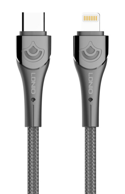 LDNIO καλώδιο Lightning σε USB-C LC861I, 30W PD, 1m, γκρι