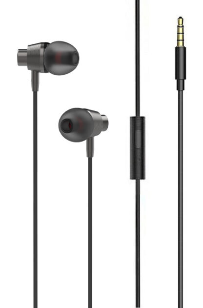 LDNIO earphones με μικρόφωνο HP05, 3.5mm, 1.2m, γκρι