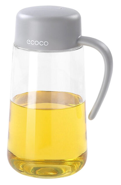 ECOCO γυάλινο δοχείο λαδιού-ξιδιού E1809, 600ml, γκρι