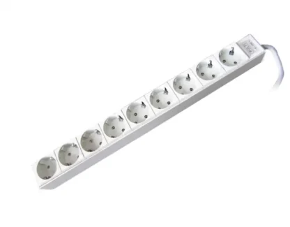 Powerstrip Pulti 9p 1u White 3phase