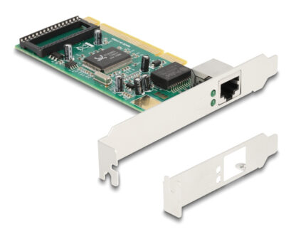 DELOCK κάρτα επέκτασης PCI σε 1x RJ45 Gigabit 88084, 1000Mbps