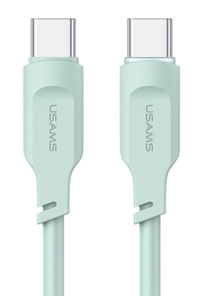 USAMS καλώδιο USB-C σε USB-C US-SJ567, 100W PD, 1.2m, πράσινο