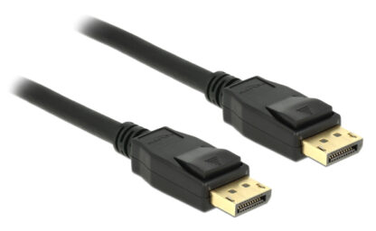 DELOCK καλώδιο DisplayPort 1.2 83806, 4K/60Hz, 21.6Gbps, 2m, μαύρο